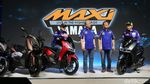 Ketika Rossi dan Vinales Tunggangi Yamaha Lexi