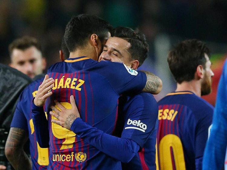 Foto: Barca Menang di Laga Debut Coutinho