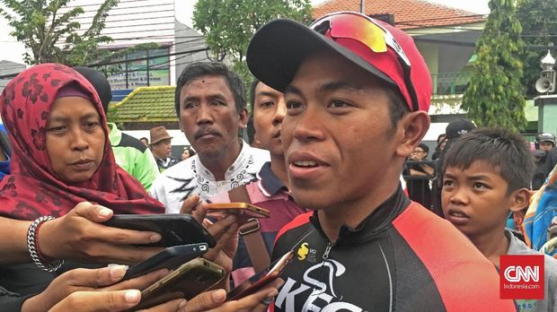 Abdul Gani menyatakan perjuangan timnya pada etape kedua Tour de Indonesia 2018 luar biasa.