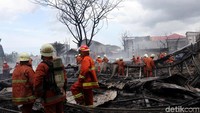 Kebakaran di Jl Raya Kompeni, Kamal, Kalideres ini sudah berhasil dipadamkan, Jumat (26/1/2018).