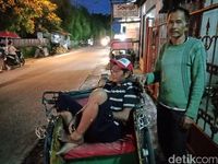 Tukang becak di Pondok Labu, Jakarta Selatan