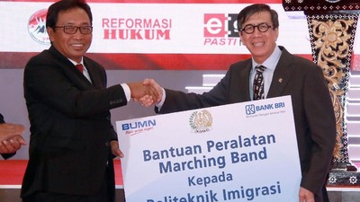 Dukungan untuk Marching Band Poltek Imigrasi