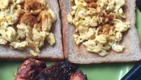 Meal satu. Jadi campur campur of mixed carbohydrates, protein, fibre , vitamins dan minerals , its all about BALANCE, tulis akun instagram @tyson_lynch. Foto: Instagram @tyson_lynch