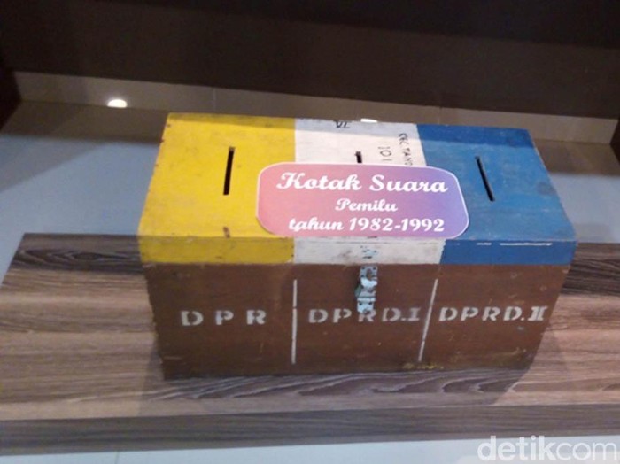 Kotak suara yang digunakan zaman Orde Baru untuk pemilu tahun 1982-1992