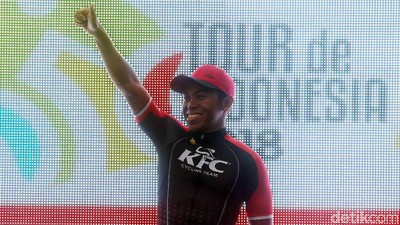 Abdul Gani Tercepat di Etape Kedua Tour de Indonesia 2018