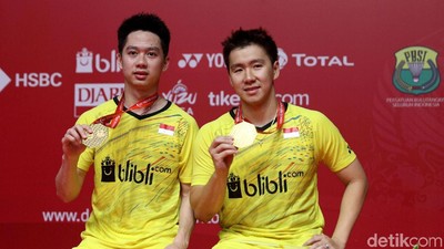 Kevin/Marcus Juara Ganda Putra Indonesia Masters 2018