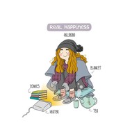 Kebahagiaan sesungguhnya untuk menikmati weekend adalah ditemani dengan bacaan komik dan teh hangat. Foto: Ana Oncina