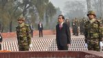 Foto: Doa dan Hormat Jokowi untuk Pahlawan Kemerdekaan Bangladesh
