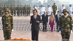 Foto: Doa dan Hormat Jokowi untuk Pahlawan Kemerdekaan Bangladesh