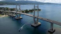 Jembatan tersebut membentang sepanjang 1.140 meter. (Dok PUPR).
