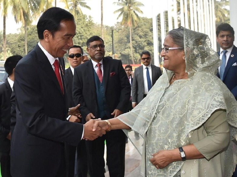 Jokowi Ajak PM Bangladesh Jaga Keamanan di Samudera Hindia Jokowi Ajak PM Bangladesh Jaga Keamanan di Samudera Hindia