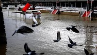 Badan Pemantau Banjir Pemerintah menyebut titik puncak kenaikan permukaan air Sungai Seine akan mendekati titik tertinggi pada 2016 lalu.  (Foto: Dok. REUTERS/Mal Langsdon)