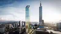Gedung pencakar langit ini disebut memiliki ketinggian 280 meter. Istimewa/Dezeen.