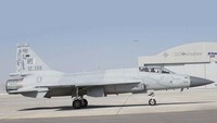 Belum diketahui kenapa Jokowi menjajal kokpit pesawat JF-17 Thunder dalam kunjungan kenegarannya ke Pakistan. (Foto: Dok. The Pakistan Air Force (PAF)