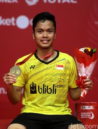 Foto: Anthony Ginting Juara Indonesia Masters 2018