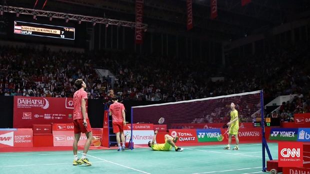 Li Junhui/Liu Yuchen sempat berjumpa dengan Kevin Sanjaya/Marcus Fernaldi Gideon di final Indonesia Masters awal tahun ini.