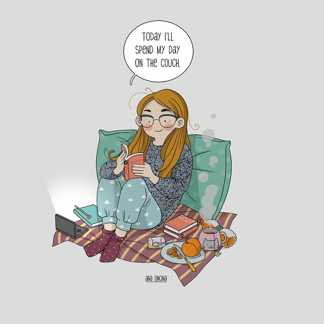 Libur waktu yang tepat untuk menghabiskan waktu hanya dengan duduk diam dan membaca novel favorit. Foto: Ana Oncina