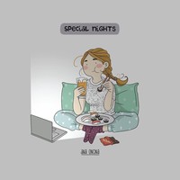 Menghabiskan malam minggu yang spesial didampingi dengan makanan enak sambil menonton film favorit atau drama Korea. Foto: Ana Oncina