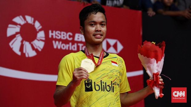 Anthony Ginting bakal berhadapan dengan Tommy Sugiarto di babak pertama All England.