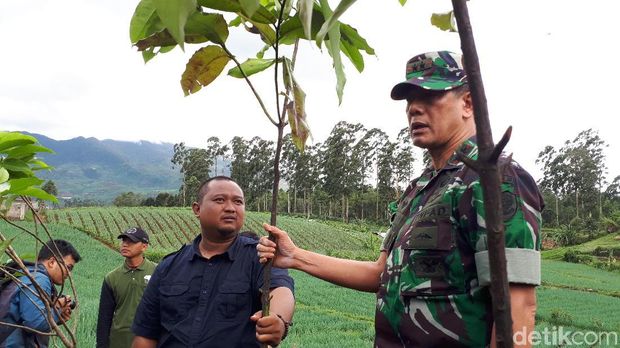 Gaya Pangdam Siliwangi Mengecek Konservasi Hulu Sungai Citarum
