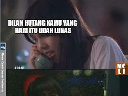 Meme Lucu Film Dilan 1990 Bertebaran