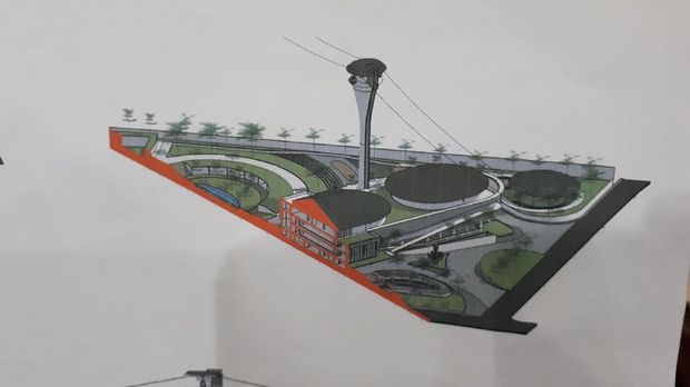 Gambaran lapangan tembak yang akan dibangun