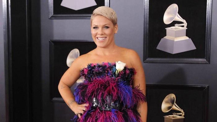 P!nk Tampil Syahdu di Panggung Grammy 2018