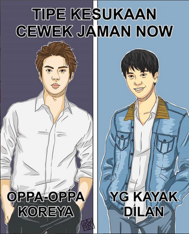 Meme Lucu Dilan 1990 Bertebaran