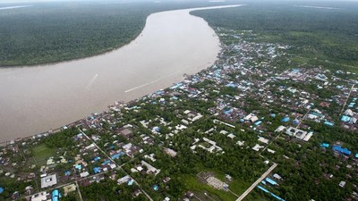 Potret Asmat Papua dari Udara