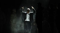 Kendrick Lamar membuka acara Grammy Awards 2018 di Madison Square, New York City, AS pada Minggu (28/1) waktu setempat. REUTERS/Lucas Jackson.