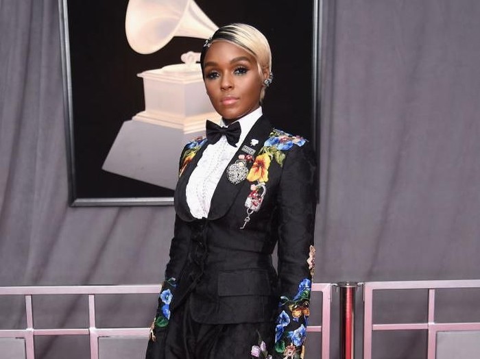 NEW YORK, NY - JANUARY 28:  Recording artist Janelle Monae attends the 60th Annual GRAMMY Awards at Madison Square Garden on January 28, 2018 in New York City.  (Photo by Dimitrios Kambouris/Getty Images for NARAS)