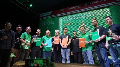 Kaesang dan Ustadz Yusuf Mansur Meriahkan Ultah Grab Semarang