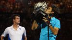 Foto: Koleksi Trofi Roger Federer di Grand Slam