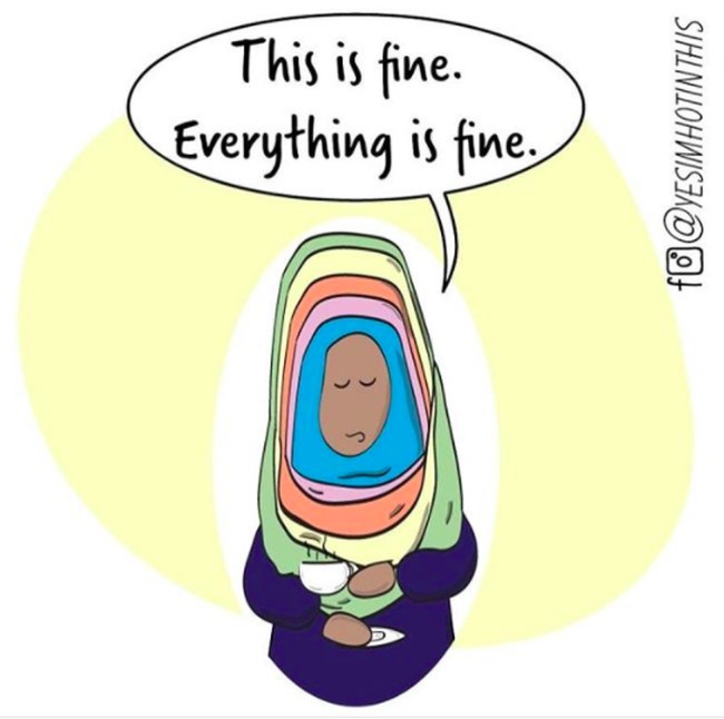 Huda Fahmy merangkum karya komiknya dalam akun Instagram @yesimhotinthis. Kini ia sudah punya lebih dari 100 ribu followers. Foto: Instagram