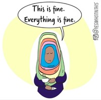 Huda Fahmy merangkum karya komiknya dalam akun Instagram @yesimhotinthis. Kini ia sudah punya lebih dari 100 ribu followers. Foto: Instagram