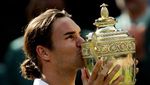 Foto: Koleksi Trofi Roger Federer di Grand Slam