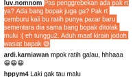 Ada juga komentar kocak yang menyertai aksi penggerebekan Sandy. Foto: ist