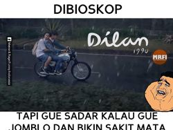 Meme Lucu Film Dilan 1990 Bertebaran