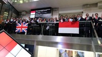 WIKA mencatatkan Komodo Bonds di Bursa Efek London (London Stock Exchange/LSE) hari ini, Senin (29/1/2018). Komodo Bonds yang diterbitkan WIKA memiliki tenor 3 tahun dengan kupon obligasi 7,7% per tahun. Pool/Wijaya Karya.
