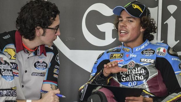 Franco Morbidelli merasakan debut di balapan MotoGP pada Minggu (18/3) di Sirkuit Losail, Qatar.