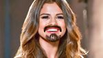 Lucu! Penampilan Seleb Cantik dengan Kumis dan Jenggot