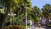 Lincoln Road di Miami, Florida, menyuguhkan pemandangan alam dari pantai di sisinya. Selain itu pengunjung juga bisa menikmati suasana sekitar yang ditumbuhi pepohonan hijau. Istimewa/Afar.