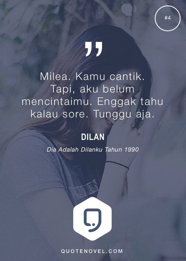 Milea lagi-lagi digombalin Dilan.  Foto: dok. Pinterest