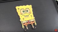 Corak warna dan bentuknya sama persis dengan SpongeBob yang biasa Anda tonton di tv! Foto: Instagram @theofficial_tigertomato