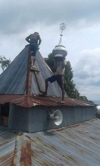 Kubah Masjid Jatuh Diterjang Puting Beliung di Sulsel