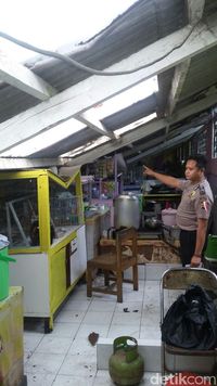 Atap Kantin SMKN 3 Tangerang Roboh