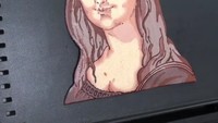 Kalau yang ini bukan tokoh kartun, tapi Mona Lisa. Sosok wanita yang dilukis Leonardo da Vinci. Di tangan TigerTomato, Mona Lisa bisa dibuat dari adonan pancake! Foto: Instagram @theofficial_tigertomato