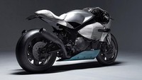 Adalah PRAËM, rumah modifikasi yang Sylvain dan Florent Berneron bangun bersama. Memiliki pengalaman di mesin dan desain motor sport, mereka merancang beberapa roda dua prototype yang mampu membuat pencintanya berdecak kagum. Salah satunya ialah Honda RC51. Foto: Pool (Rideapart)