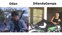 Mulai ngakak lihat meme film Dilan? Foto: ist