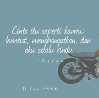 Duh dibuat baper dengan gombalan Dilan.  Foto: dok. Pinterest